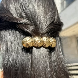 Hair clips círculos martillados