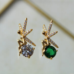 Dije hada con zircones en rodio