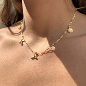 Cadena multicharms "Mar" en golfi