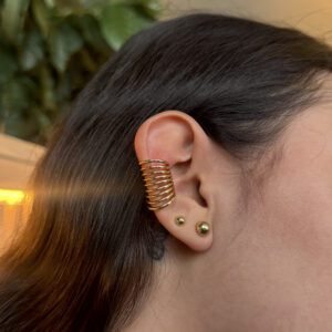Earcuff resorte en rodio