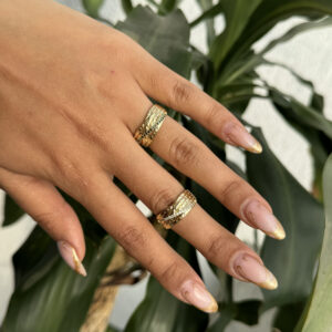 Anillo con diagonal en zircones