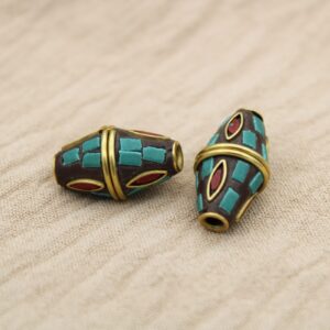 Tibetano de 21 mm x 11 mm en bronce